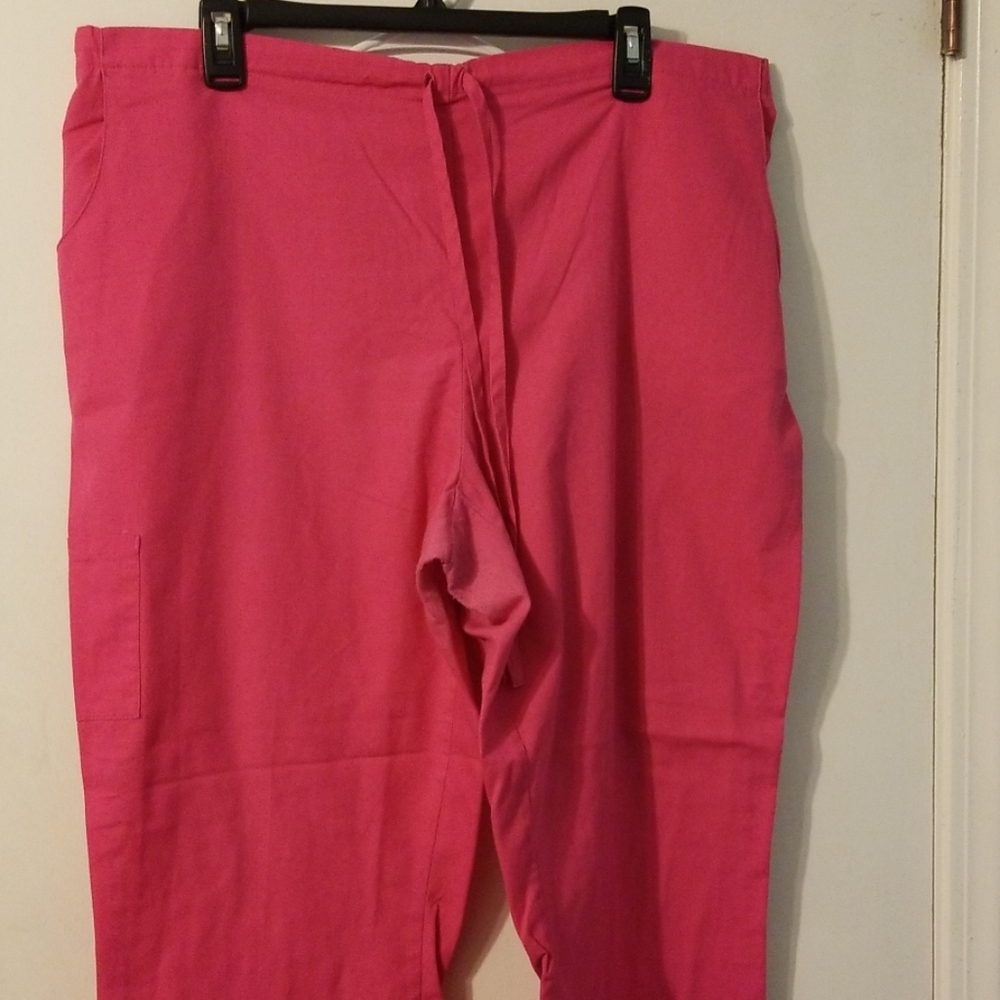 Pink scrub pants